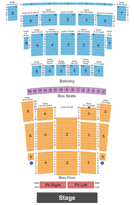 Detroit Opera House Back To The Future Seating Chart